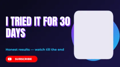 3D Title YouTube Thumbnail template preview