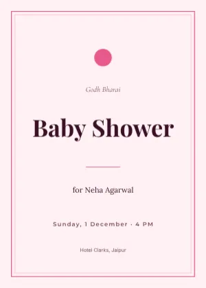 Baby Shower Invitation template