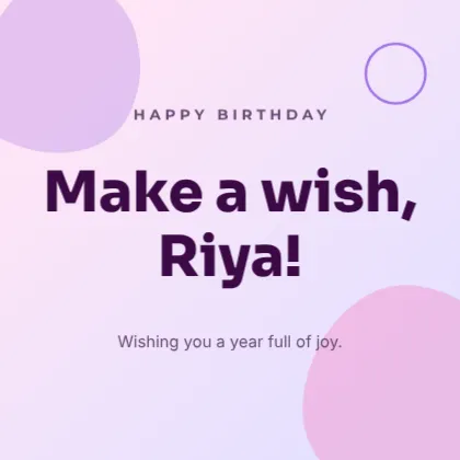 Birthday Wishes template