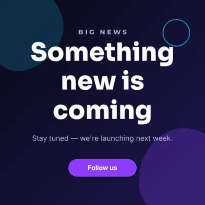 Bold Announcement Post template