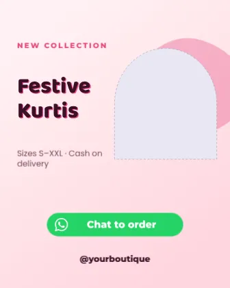Boutique WhatsApp Order Post template