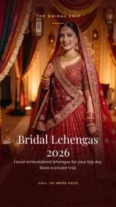 Bridal Lehenga Collection template preview