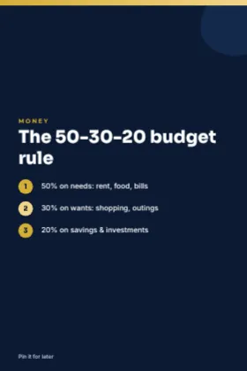 Budget Tips Pin template