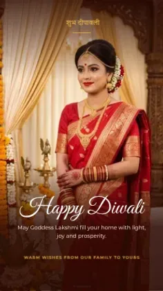 Diwali Pooja Wishes template preview