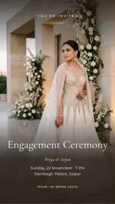 Engagement Ceremony Invitation template preview