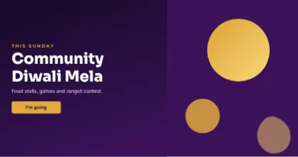Facebook Event Post template