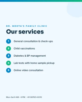 Family Clinic Services template