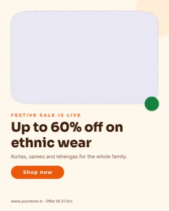 Festive Sale Hero template