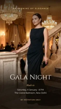 Gala Night Invitation template preview