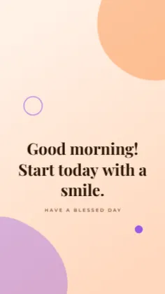 Good Morning Status template
