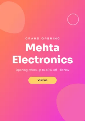 Grand Opening Poster template