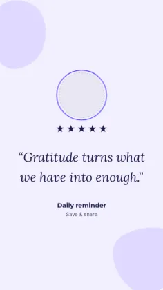 Gratitude Quote Story template