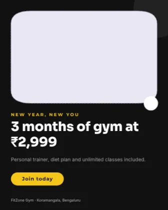 Gym Membership Promo template