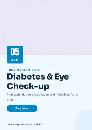 Health Camp Poster template