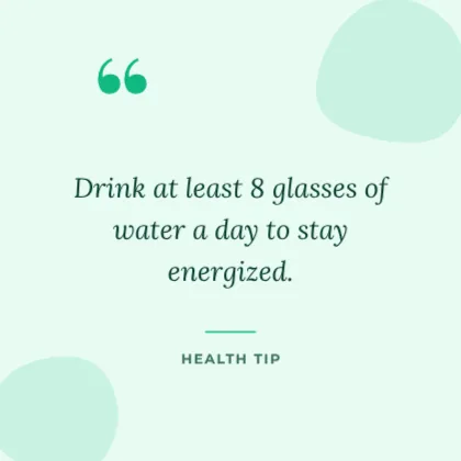 Health Tip template