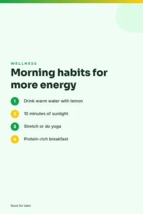 Healthy Habits Pin template