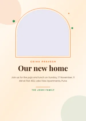 Housewarming Invitation template