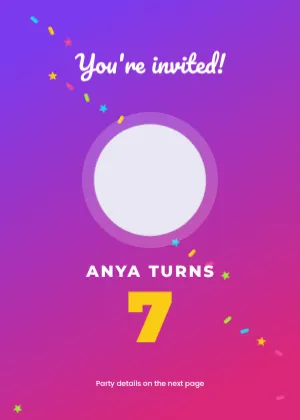 Kids Birthday Invitation (2 pages) template preview