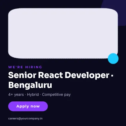 LinkedIn Hiring Announcement template