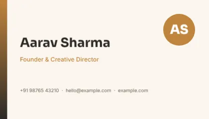 Minimal Business Card template