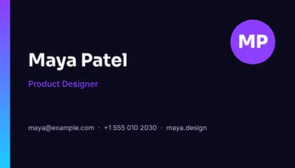 Modern Business Card template