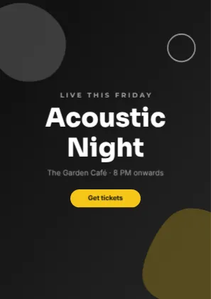 Music Night Poster template