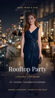 New Year's Eve Rooftop Party template preview