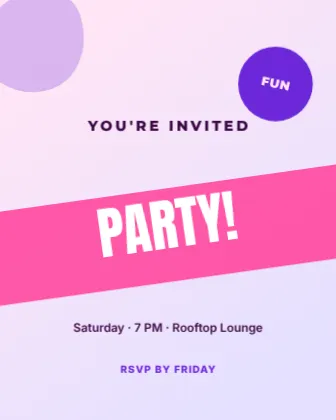 Party Invite template