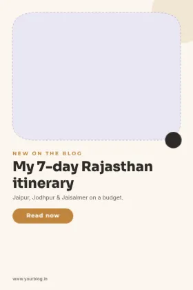Personal Blog Cover template