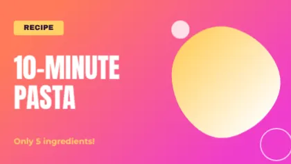Recipe Video Thumbnail template