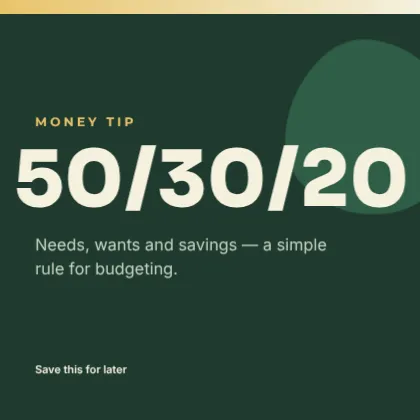 Savings Tip template
