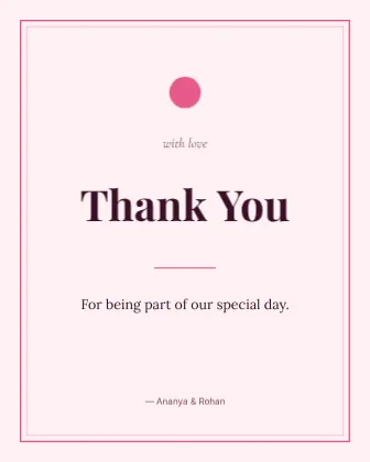Thank You Card template
