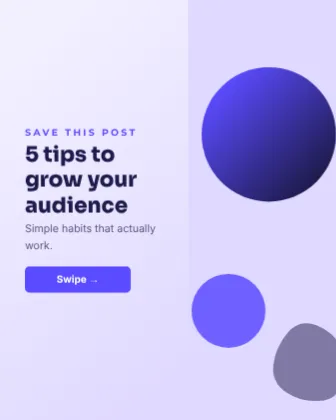 Tips Carousel Cover template
