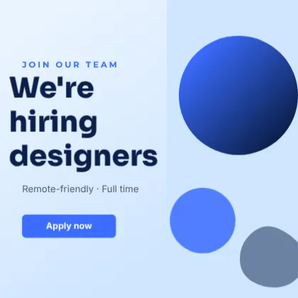 We're Hiring template