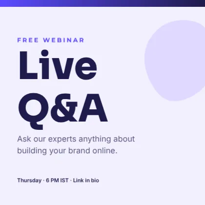 Webinar Promo template