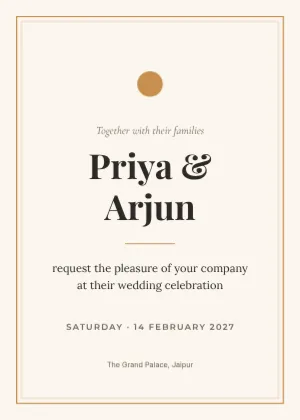 Wedding Invitation template